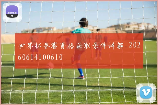 世界杯参赛资格获取条件详解_20260614100610